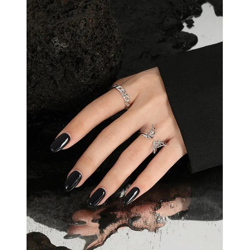 Hollow Butterfly 925 Sterling Silver Adjustable Ring - Image 4