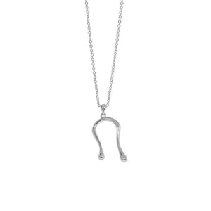 Letter U Shape 925 Sterling Silver Necklace