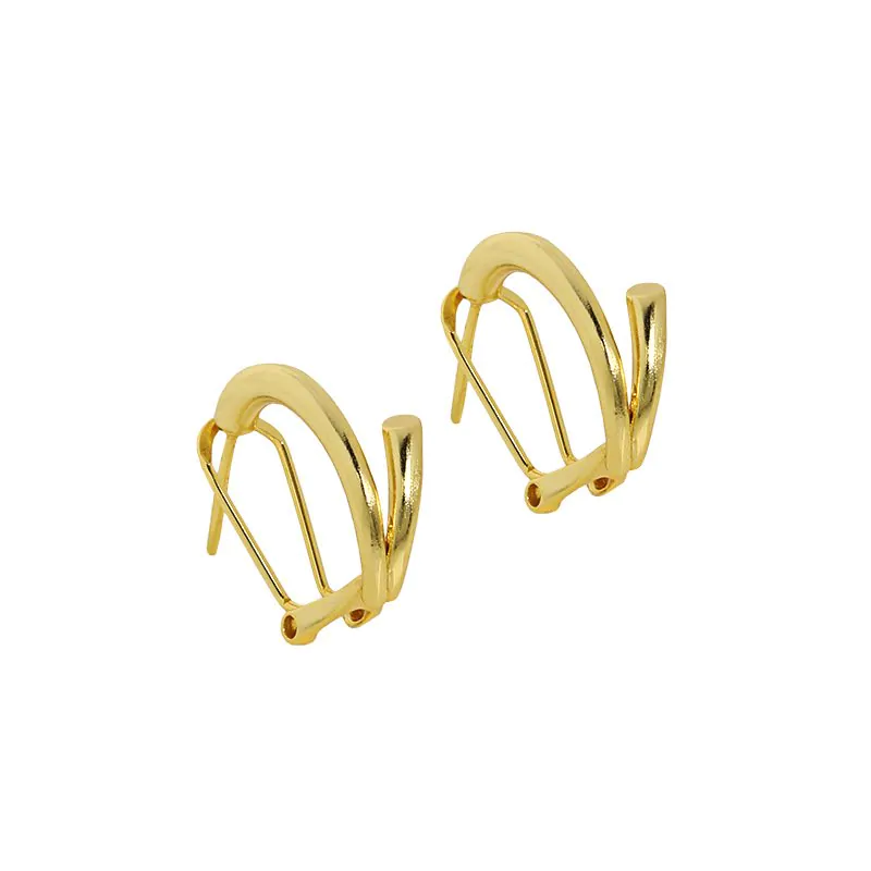 Lines Circle 925 Sterling Silver Hoop Earrings