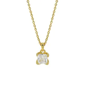 Radiant CZ 925 Sterling Silver Necklace