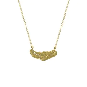 Irregular Stones 925 Sterling Silver Necklace