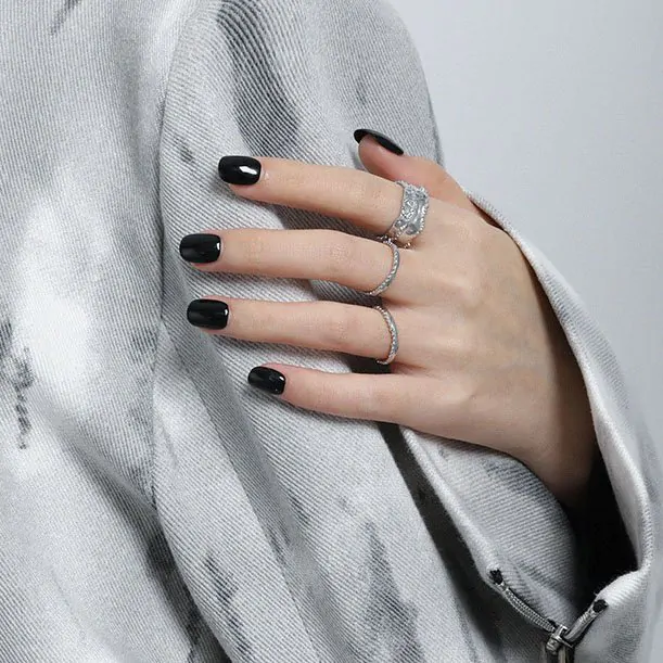 Beads Wave 925 Sterling Silver Adjustable Ring - Image 2