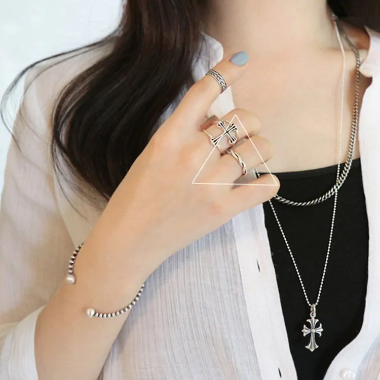 Double Twist Adjustable 925 Sterling Silver Ring - Image 2