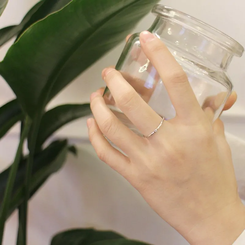 CZ 925 Sterling Silver Adjustable Ring - Image 2