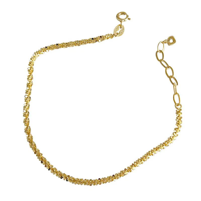 Nugget Crisscross 925 Sterling Silver Bracelet