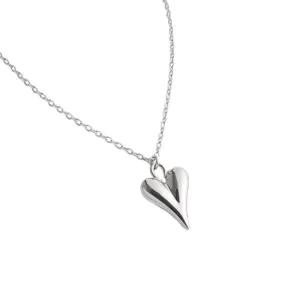 Irregular Heart 925 Sterling Silver Necklace