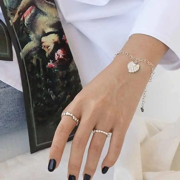 Classic Irregular Wave 925 Sterling Silver Adjustable Ring - Image 4