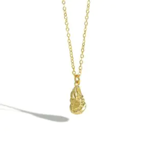 Irregular Waterdrop 925 Sterling Silver Necklace