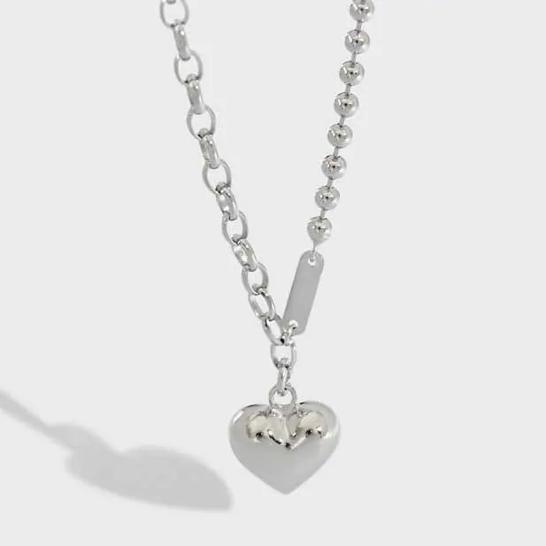 Lady Heart 925 Sterling Silver Necklace - Image 5