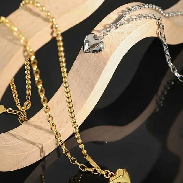 Lady Heart 925 Sterling Silver Necklace - Image 2