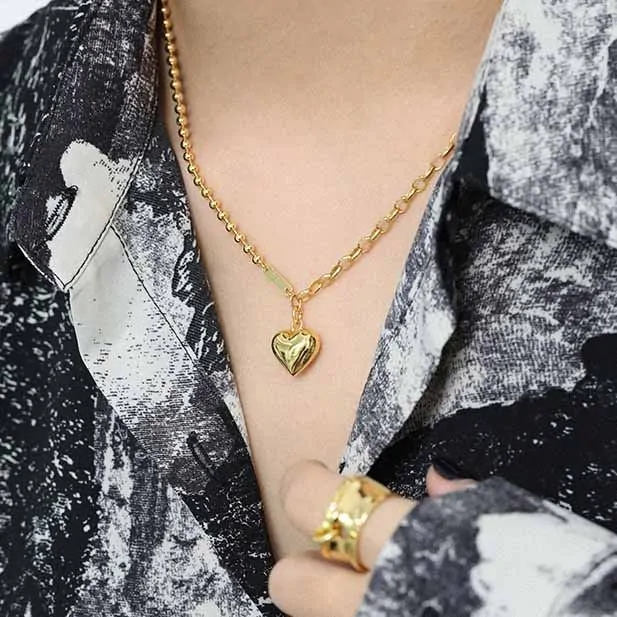 Lady Heart 925 Sterling Silver Necklace - Image 4