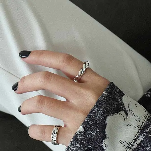 Vintage Butterfly 925 Sterling Silver Adjustable Ring - Image 2