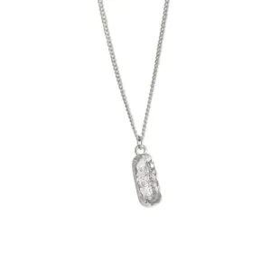 Irregular Peanut 925 Sterling Silver Necklace