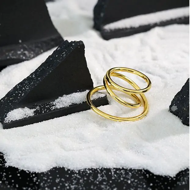 Triple Layer Cross 925 Sterling Silver Adjustable Ring - Image 4