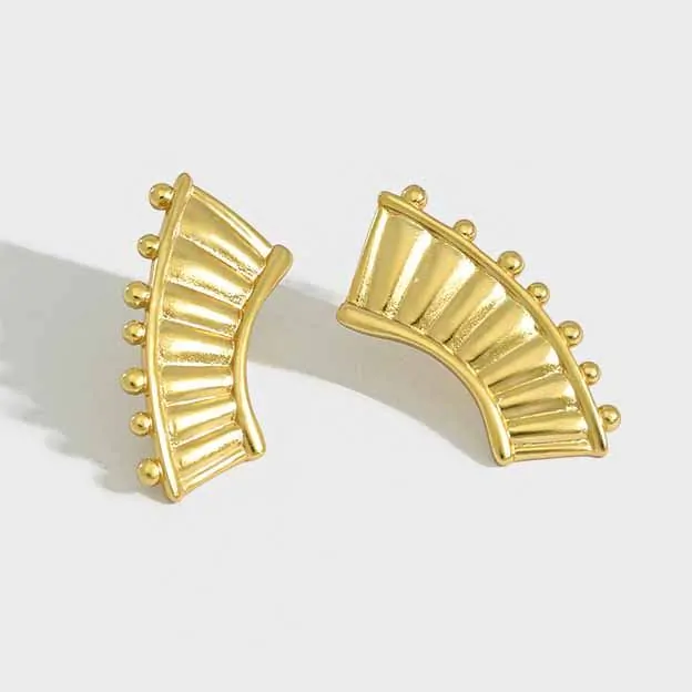 Lyre Piano 925 Sterling Silver Stud Earrings - Image 4