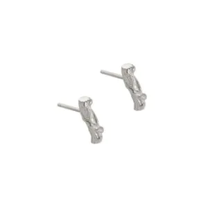 Irregular Tree Branch 925 Sterling Silver Stud Earrings