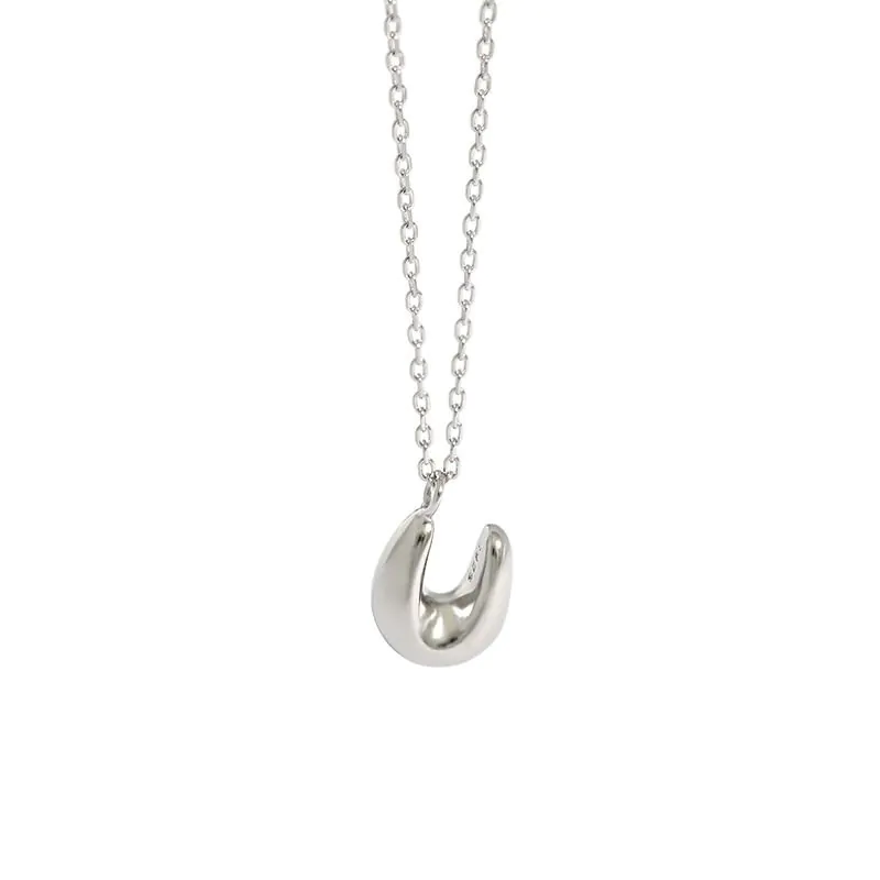 U Shape 925 Sterling Silver Necklace