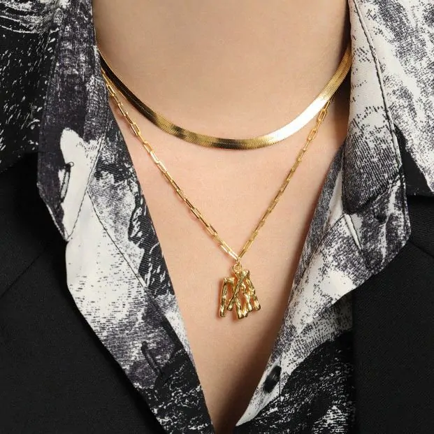 Minimalism Flat Snake Chain 925 Sterling Silver Choker Necklace - Image 3