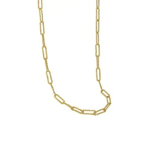 Hollow Geometric Chain 925 Sterling Silver Necklace