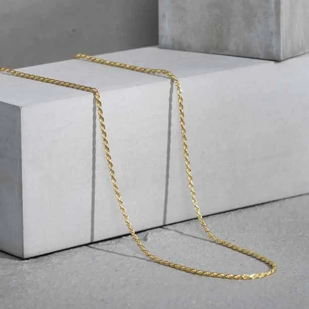 Minimalism Twisted Chain 925 Sterling Silver Necklace - Image 2