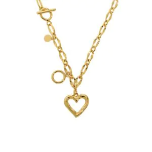 Hollow Heart Chain 925 Sterling Silver Necklace