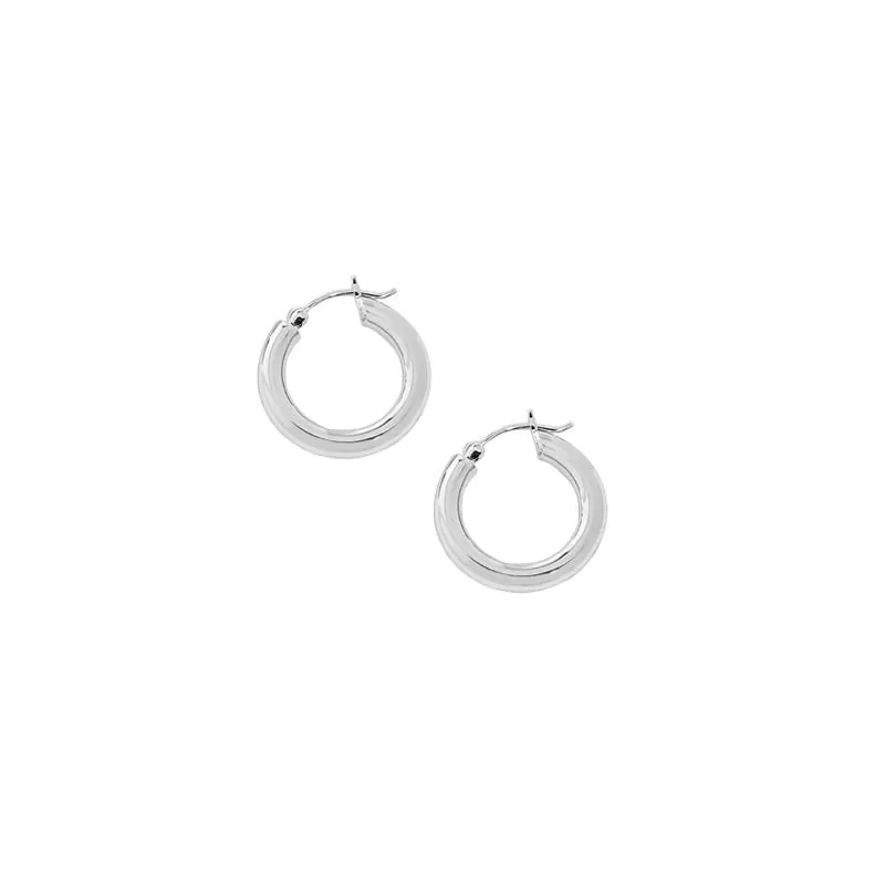 Minimalism Geometric Mini Circles 925 Sterling Silver Huggie Hoop Earrings