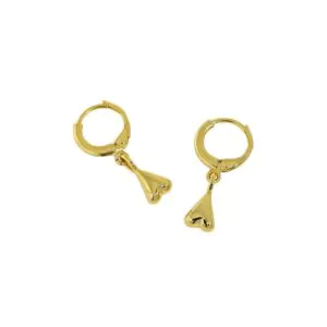 Girl Hearts 925 Sterling Silver Hoop Earrings