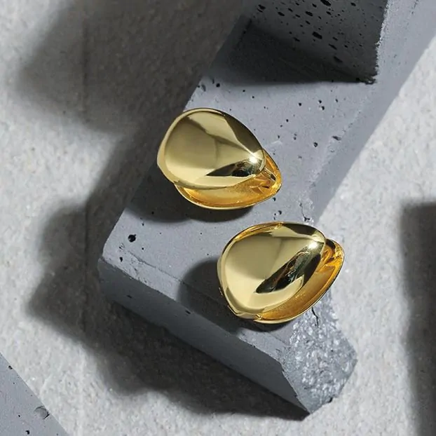 Lady Waterdrop Falling 925 Sterling Silver Hoop Earrings - Image 2