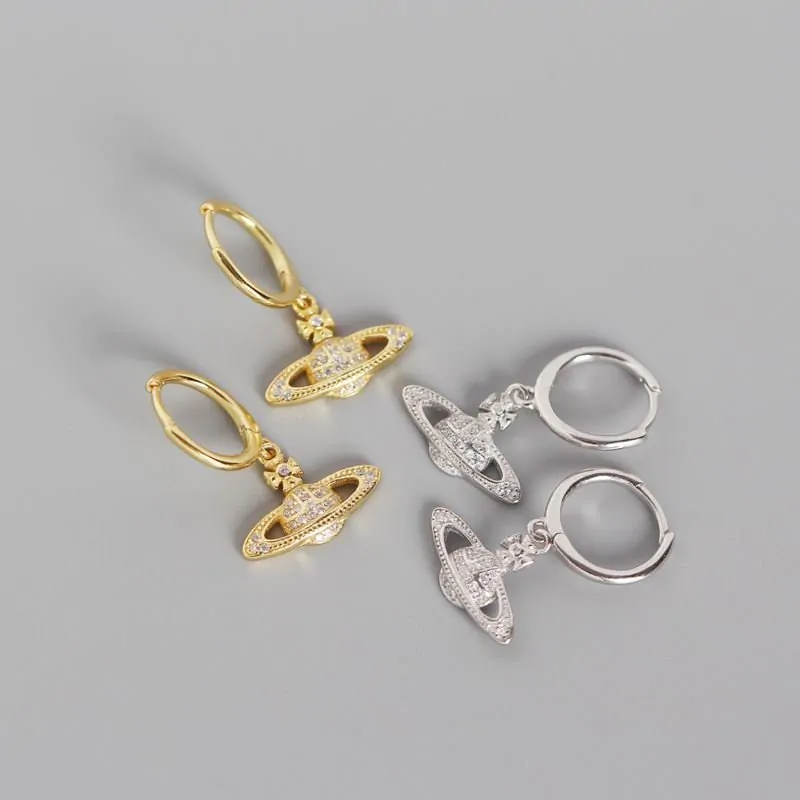 CZ Planet 925 Sterling Silver Hoop Earrings - Image 4