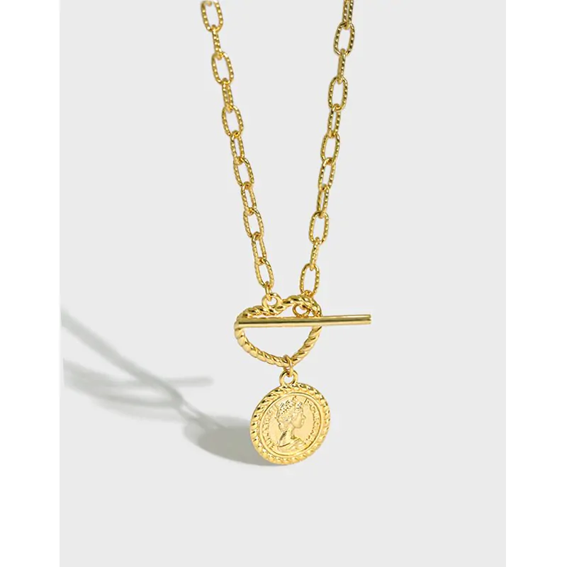 Portrait Coin OT 925 Sterling Silver Necklace - Image 5