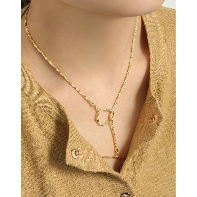 Popcorn Chain OT Shape 925 Sterling Silver Necklace - Image 3