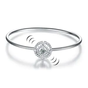 Halo Dancing Stone Bangle