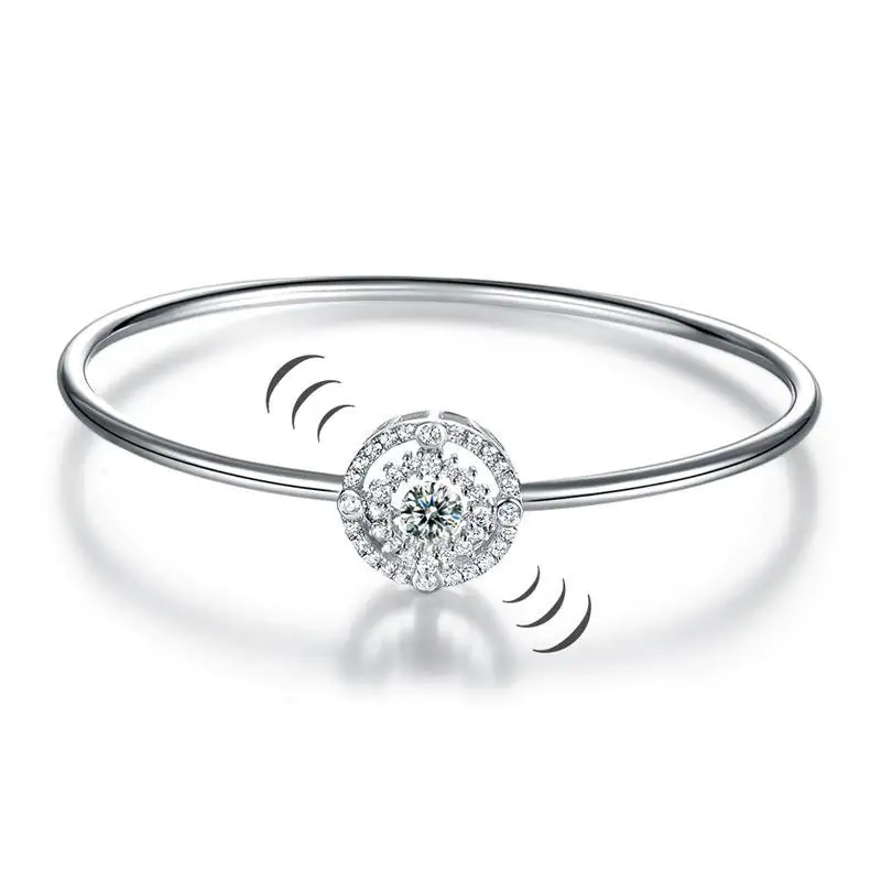 Halo Dancing Stone Bangle