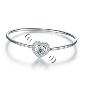 Dancing Stone Heart Bangle