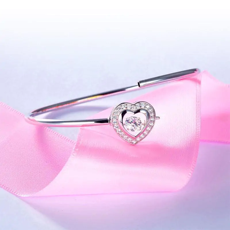 Dancing Stone Heart Bangle - Image 8