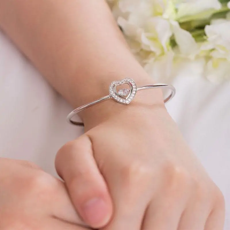 Dancing Stone Heart Bangle - Image 2