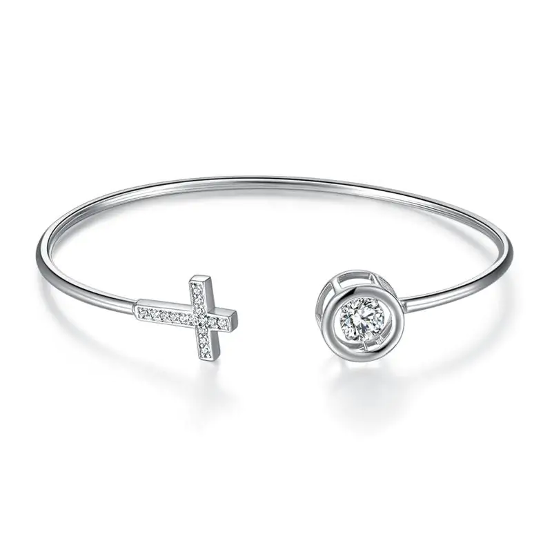 Dancing Stone Cross Bangle - Image 4