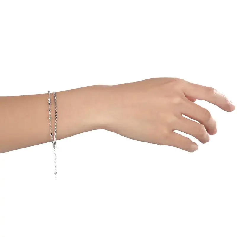 Solid 925 Sterling Silver Bracelet Dangle Ball - Image 4