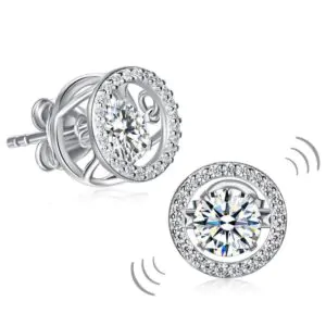 Dancing Stone Stud Earrings