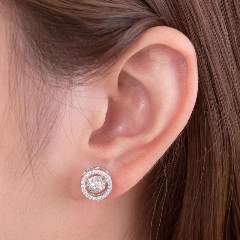 Dancing Stone Stud Earrings - Image 3