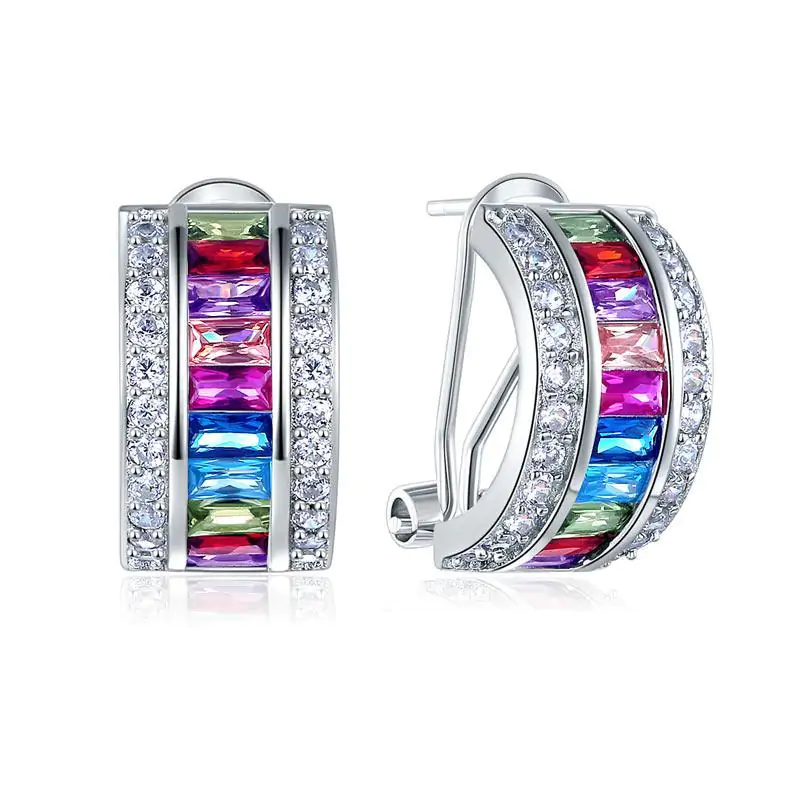 Multi-Color Stones Earrings