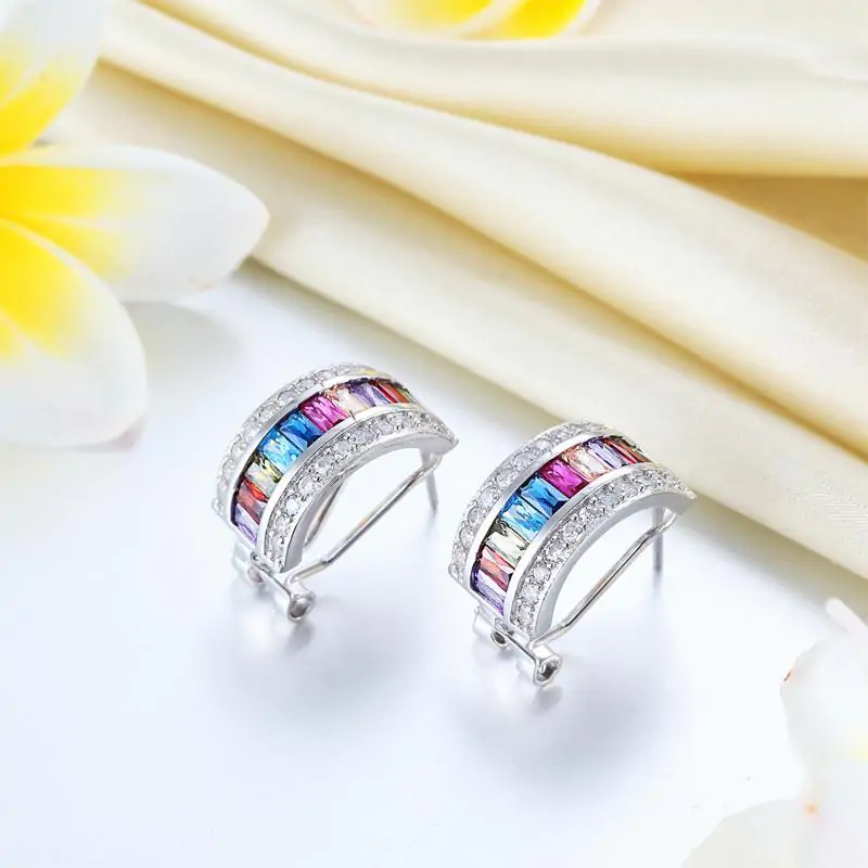 Multi-Color Stones Earrings - Image 6