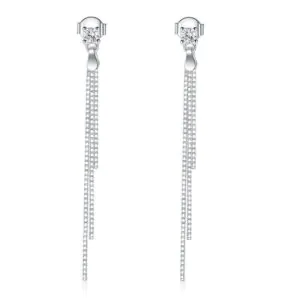 Drop Dangle Sterling Silver Earrings