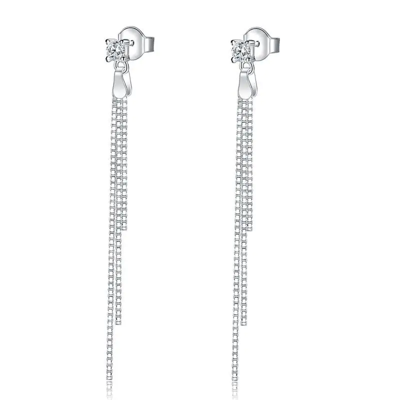 Drop Dangle Sterling Silver Earrings - Image 4