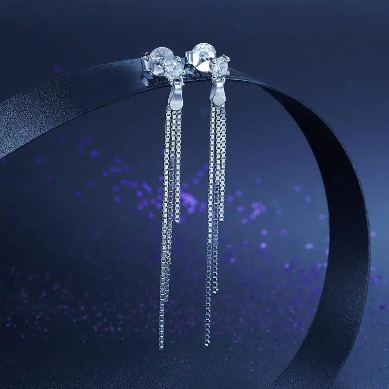 Drop Dangle Sterling Silver Earrings - Image 5