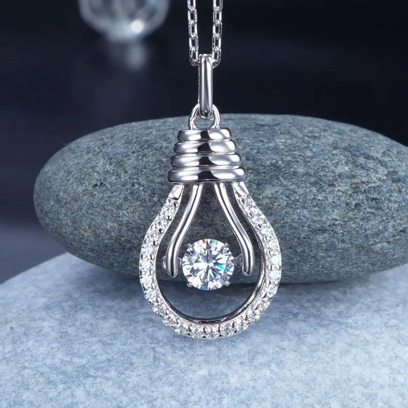 Dancing Stone Bulb Pendant Necklace - Image 4