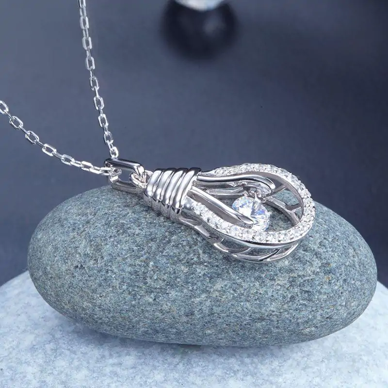 Dancing Stone Bulb Pendant Necklace - Image 5