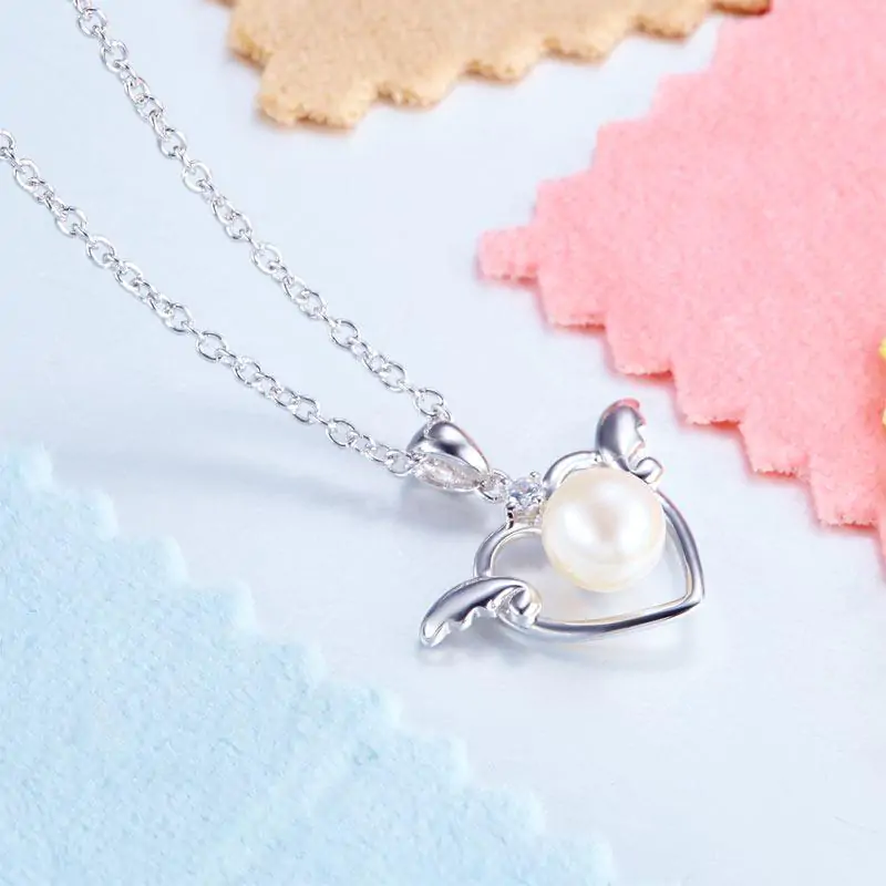 Kids Angel Heart Pendant Necklace - Image 5