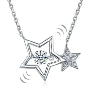 Dancing Stone Stars Necklace