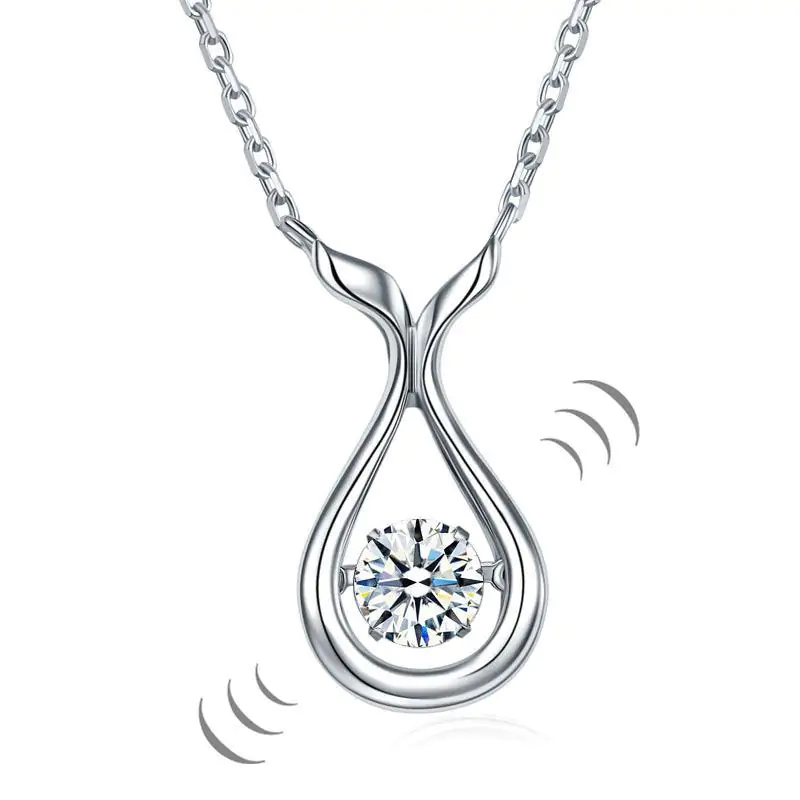 Dancing Stone Water Drop Necklace